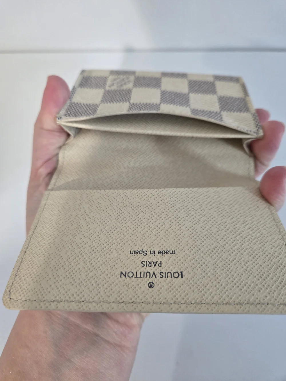 Louis Vuitton Damier Azur Compact Wallet - Cream/Blue